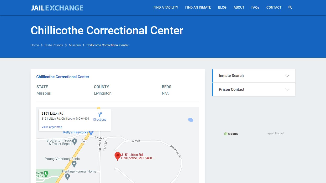 Chillicothe Correctional Center - JAIL EXCHANGE